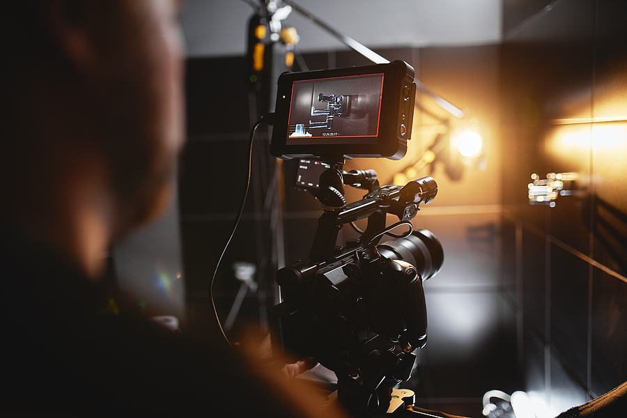 Image of Videographer using camera